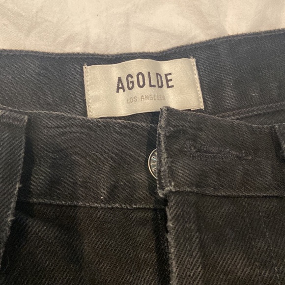 AGOLDE ripped, baggy black denim jeans - Picture 3 of 5